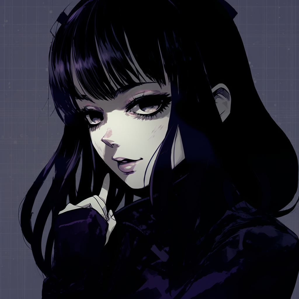 Image For Post | Profile shot of Sunako Nakahara from The Wallflower in her signature goth outfit, showing emphasis on darker color tones and stylized makeup. popular goth anime characters pfp for discord. - [Goth Anime Girl PFP](https://hero.page/pfp/goth-anime-girl-pfp)