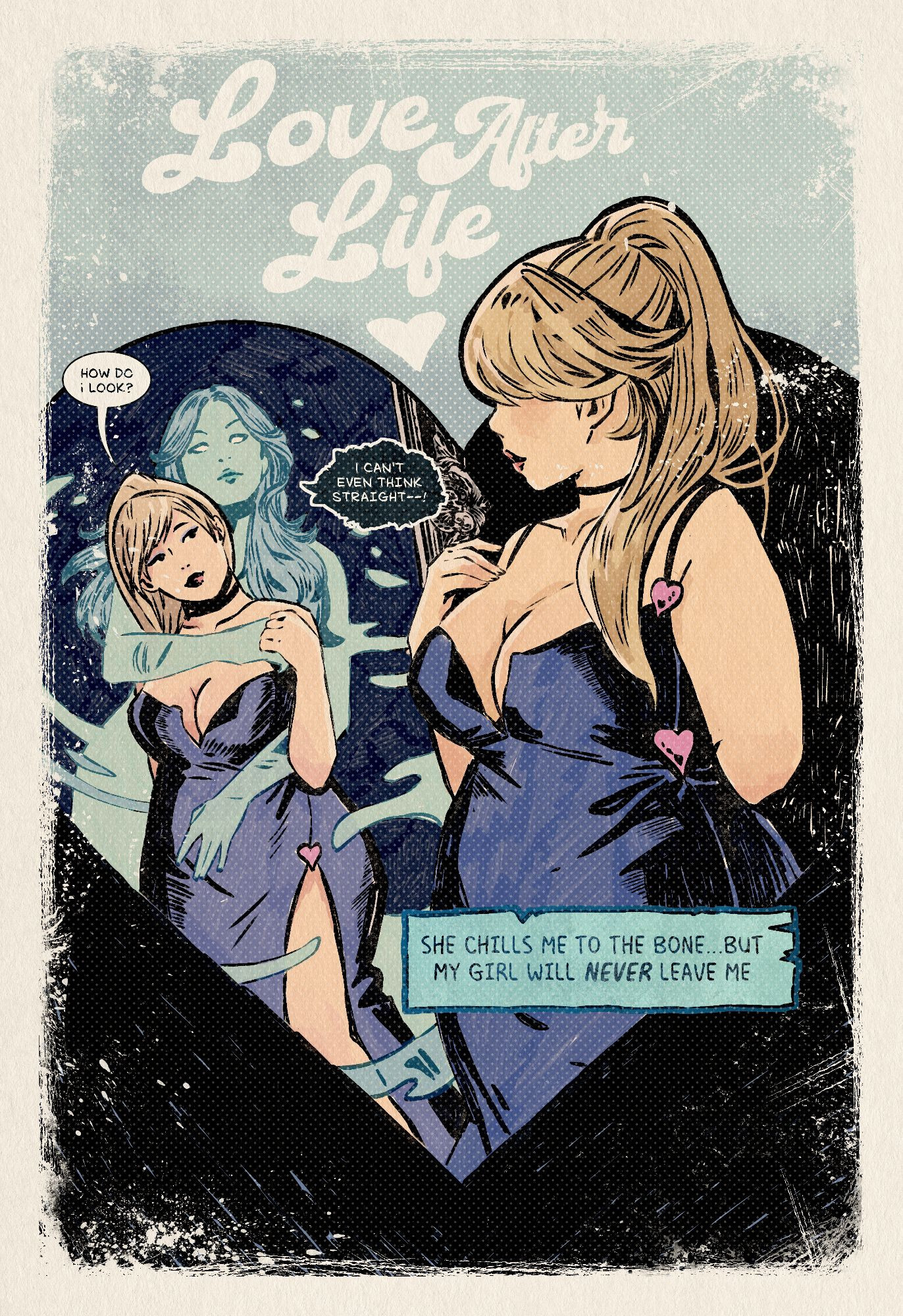 a ghost girl and her living girlfriend