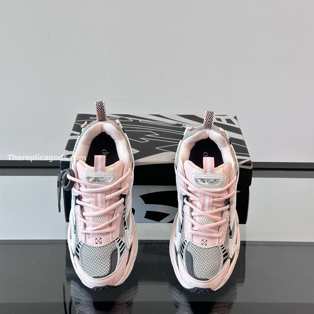 BE RIGHT BACK SNEAKERS IN GREY AND PINK - OW53