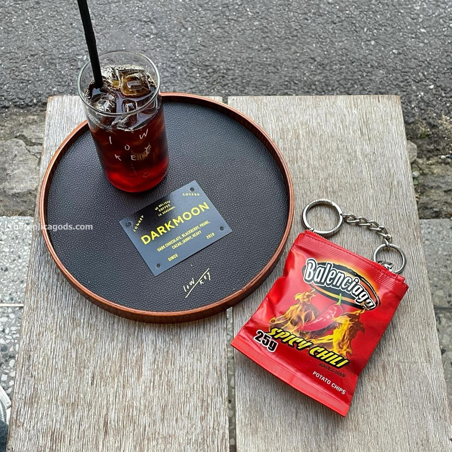 CHARM/KEYCHAIN CHIPS IN RED