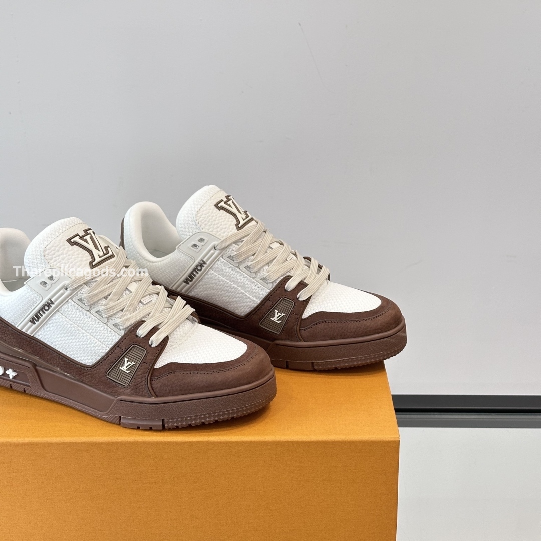 TRAINER SNEAKERS IN BROWN - LV945