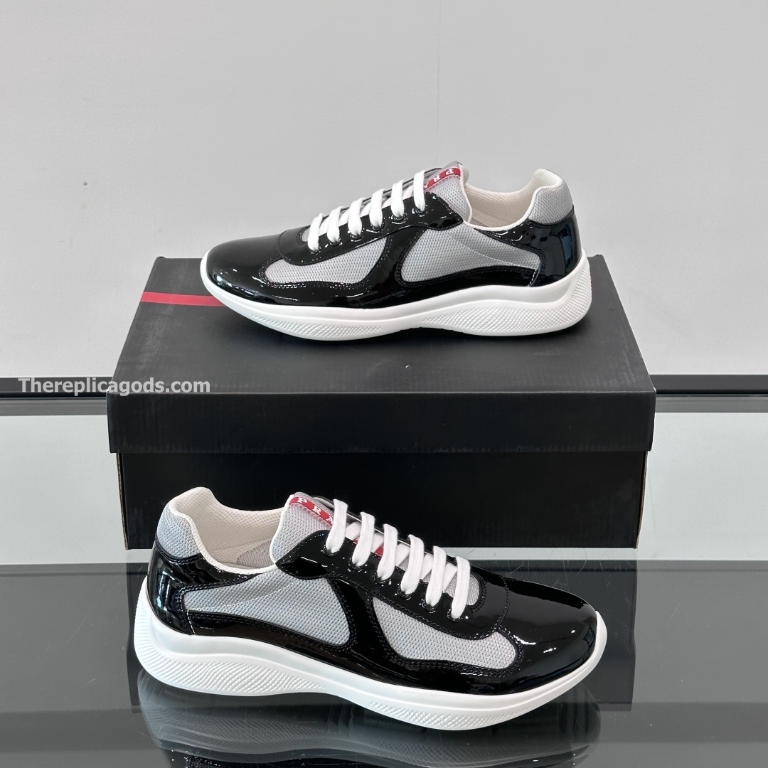 AMERICA'S CUP SNEAKERS IN GREY AND BLACK - PD223