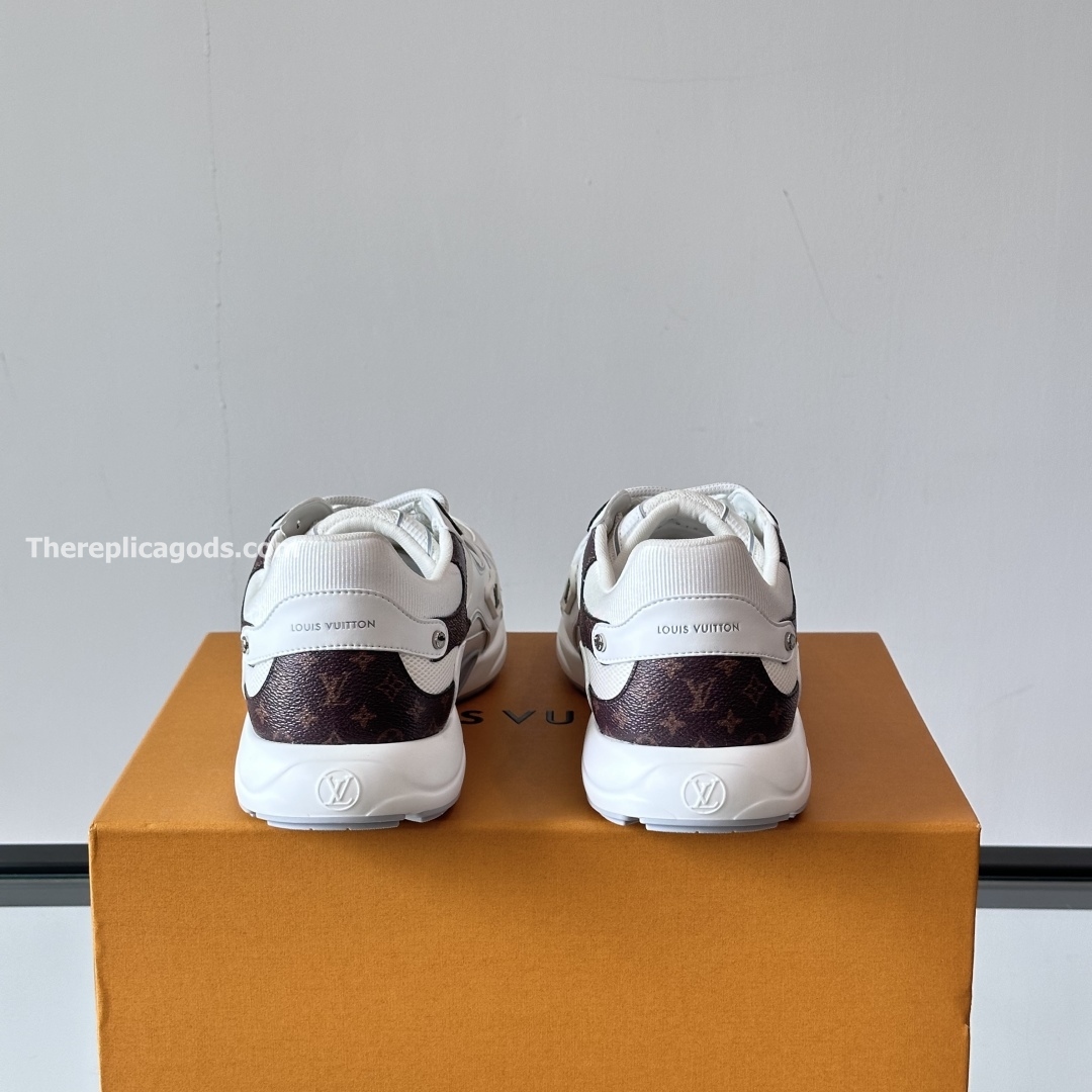 OLYMPIA SNEAKERS IN WHITE AND BROWN - LV952