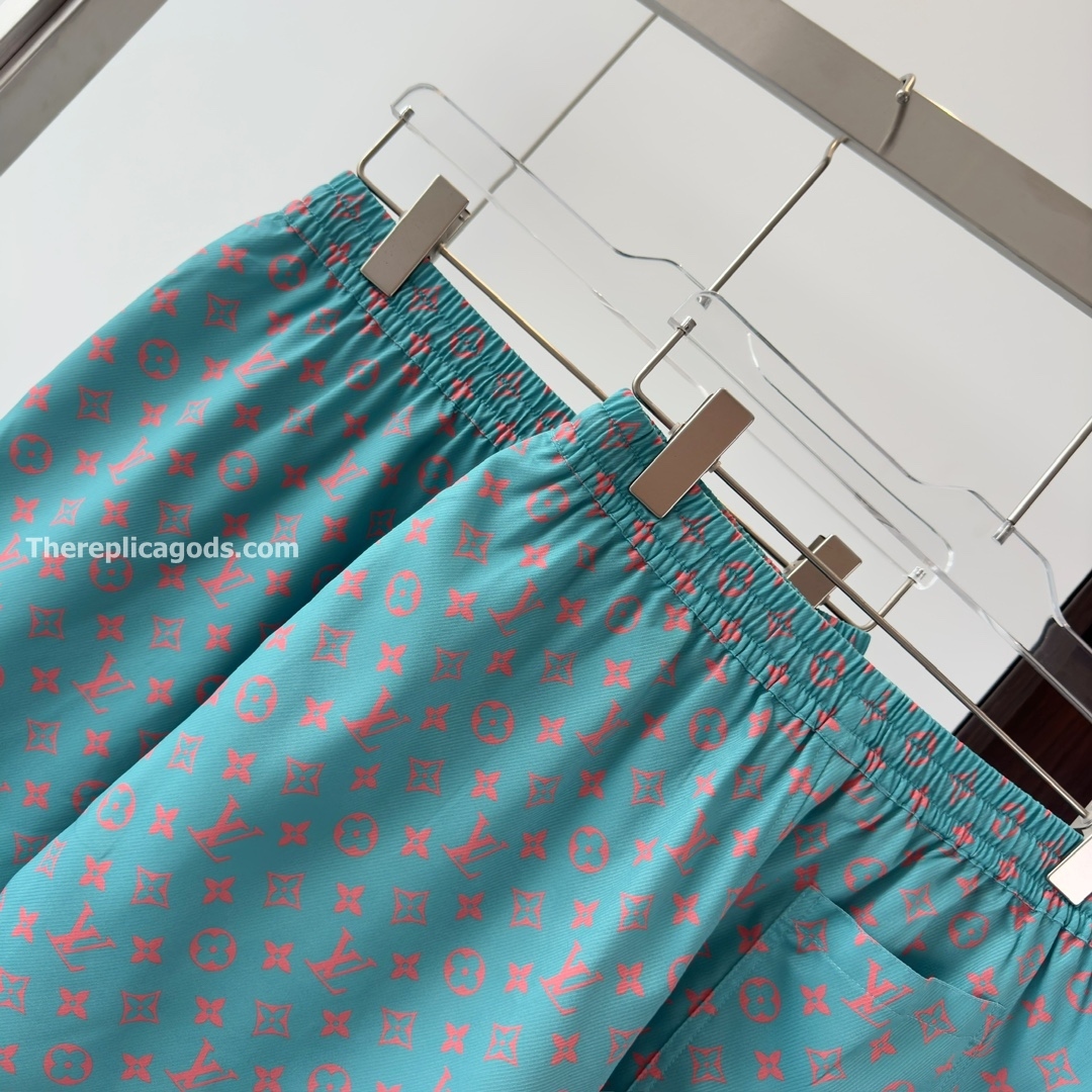 MONOGRAM SILK SHORTS STRAWBERRY ICE - TP667