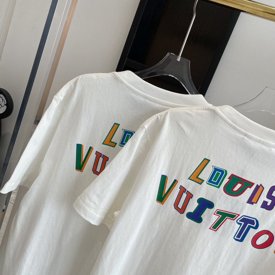 LV x NBA BASKETBALL SHORT-SLEEVED T-SHIRT IN WHITE - TP582