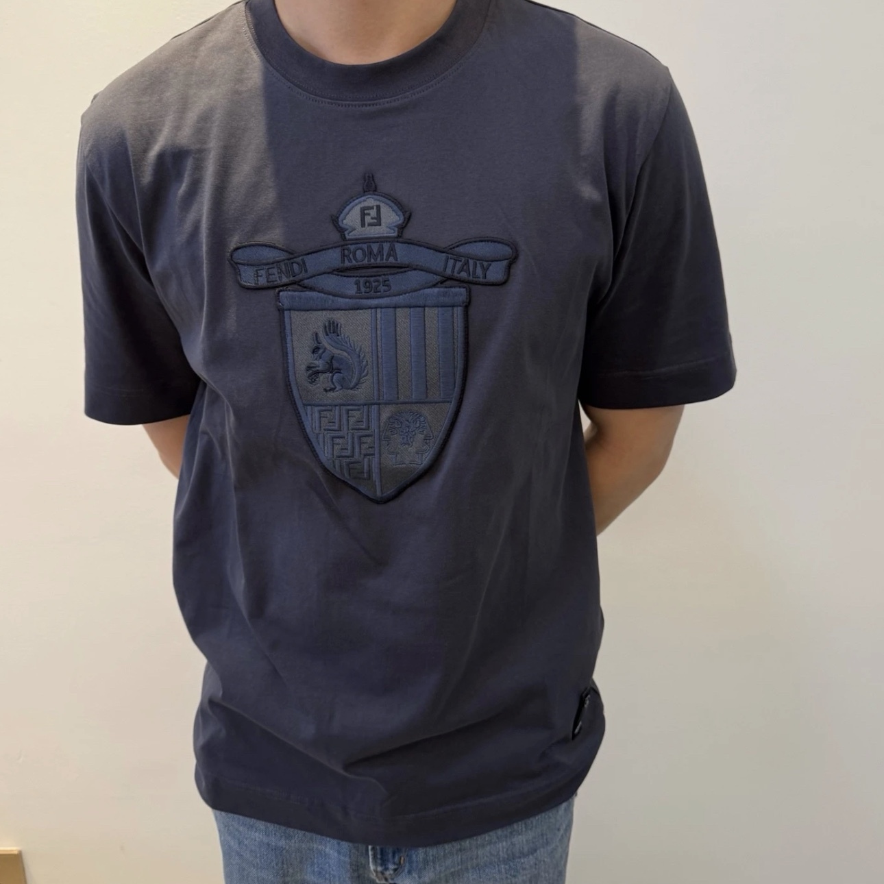 COTTON T-SHIRT IN BLUE - TP575