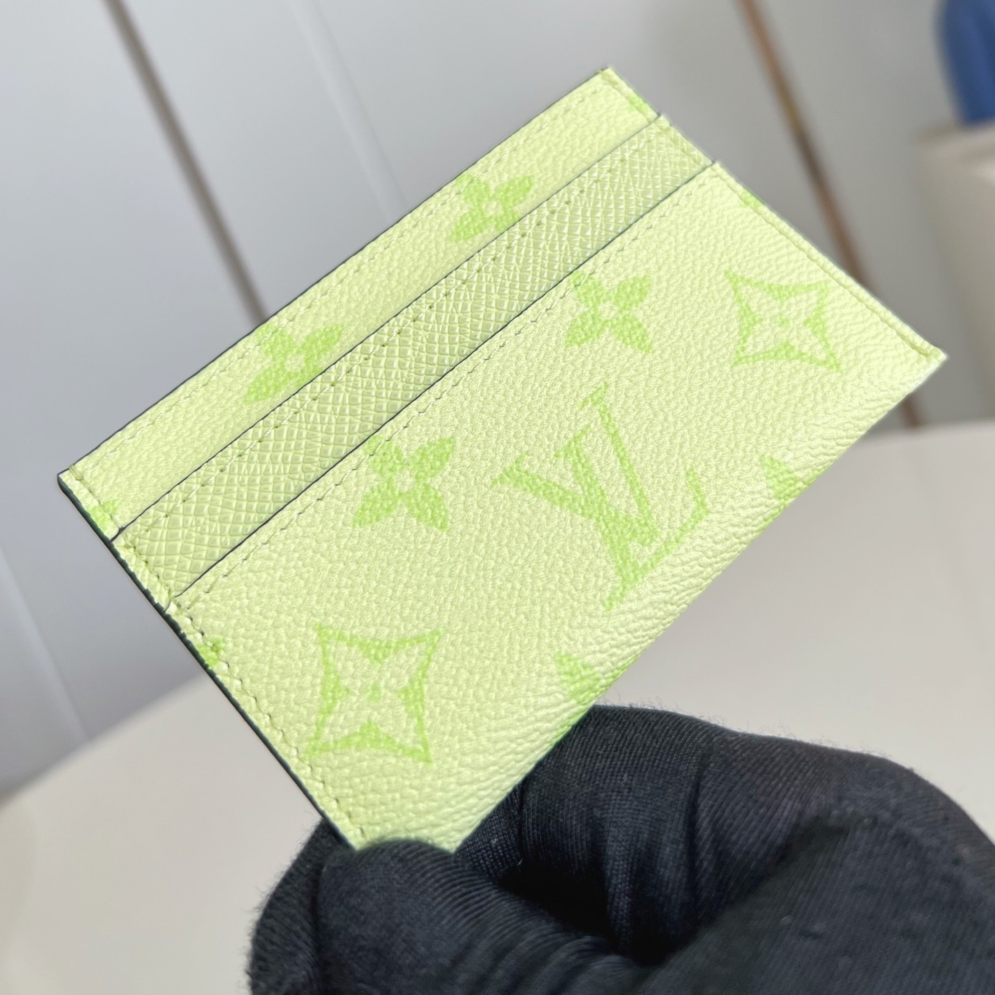 DOUBLE CARD HOLDER LEMON YELLOW MONOGRAM CANVAS M14360