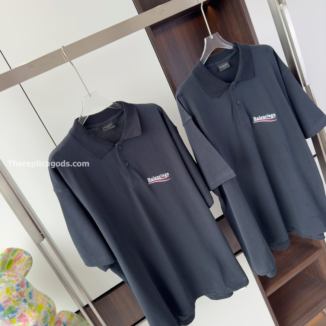LOGO POLO SHIRT IN BLACK - TP680