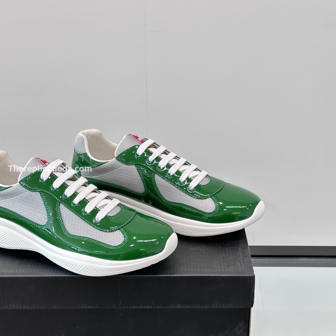 AMERICA'S CUP SNEAKERS IN GREY AND GREEN - PD222