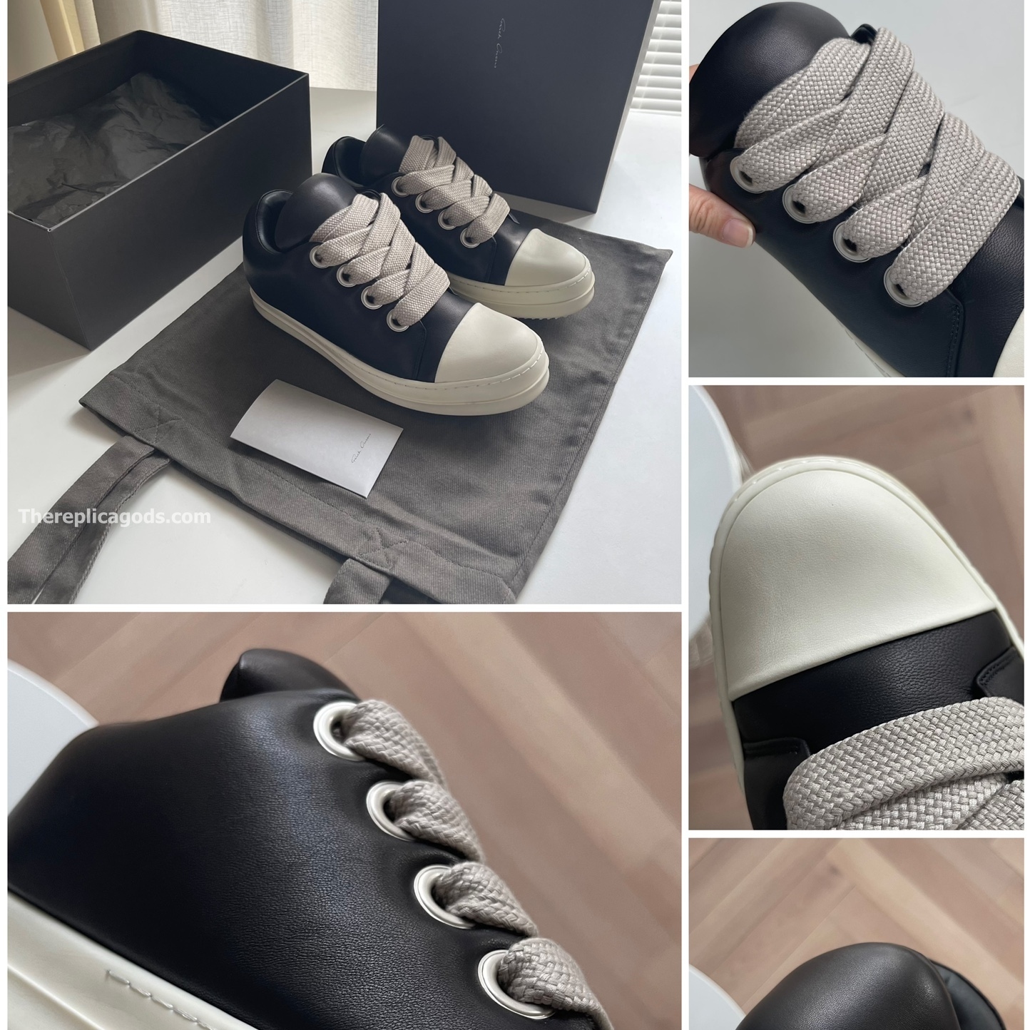 JUMBO LACE PADDED LOW SNEAKERS - RO37