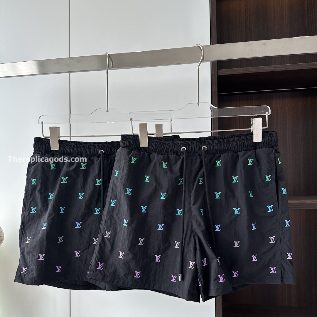 BLASON GRADIENT EMBROIDERED SWIM SHORTS - TP608