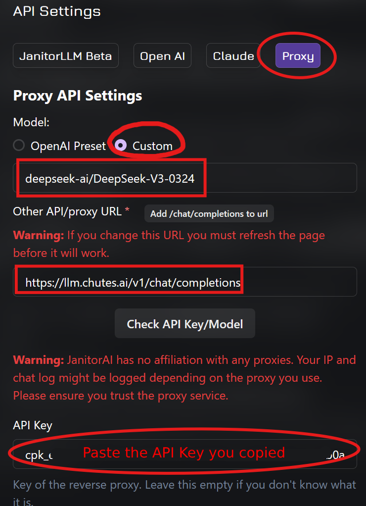 Configure Proxy Settings