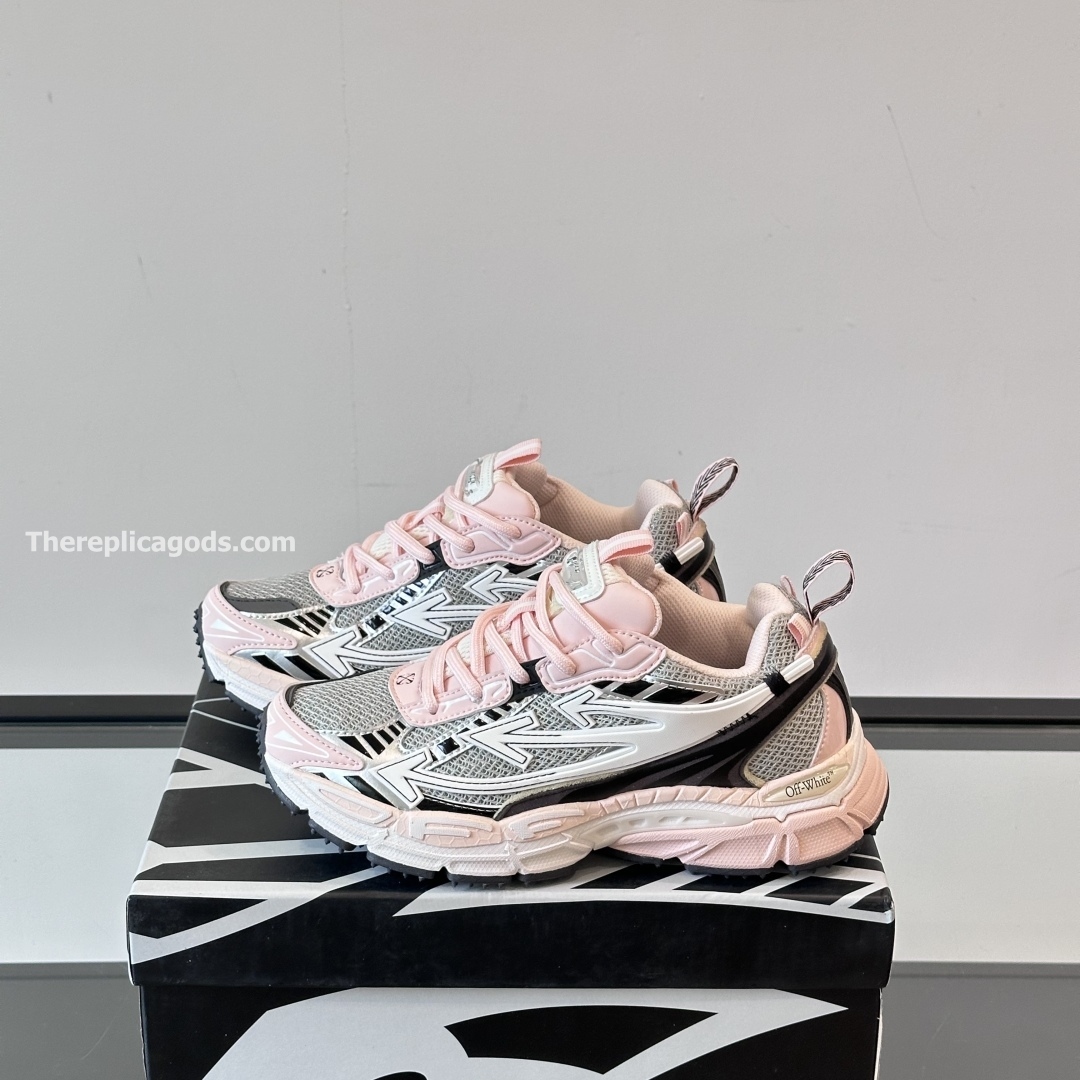 BE RIGHT BACK SNEAKERS IN GREY AND PINK - OW53