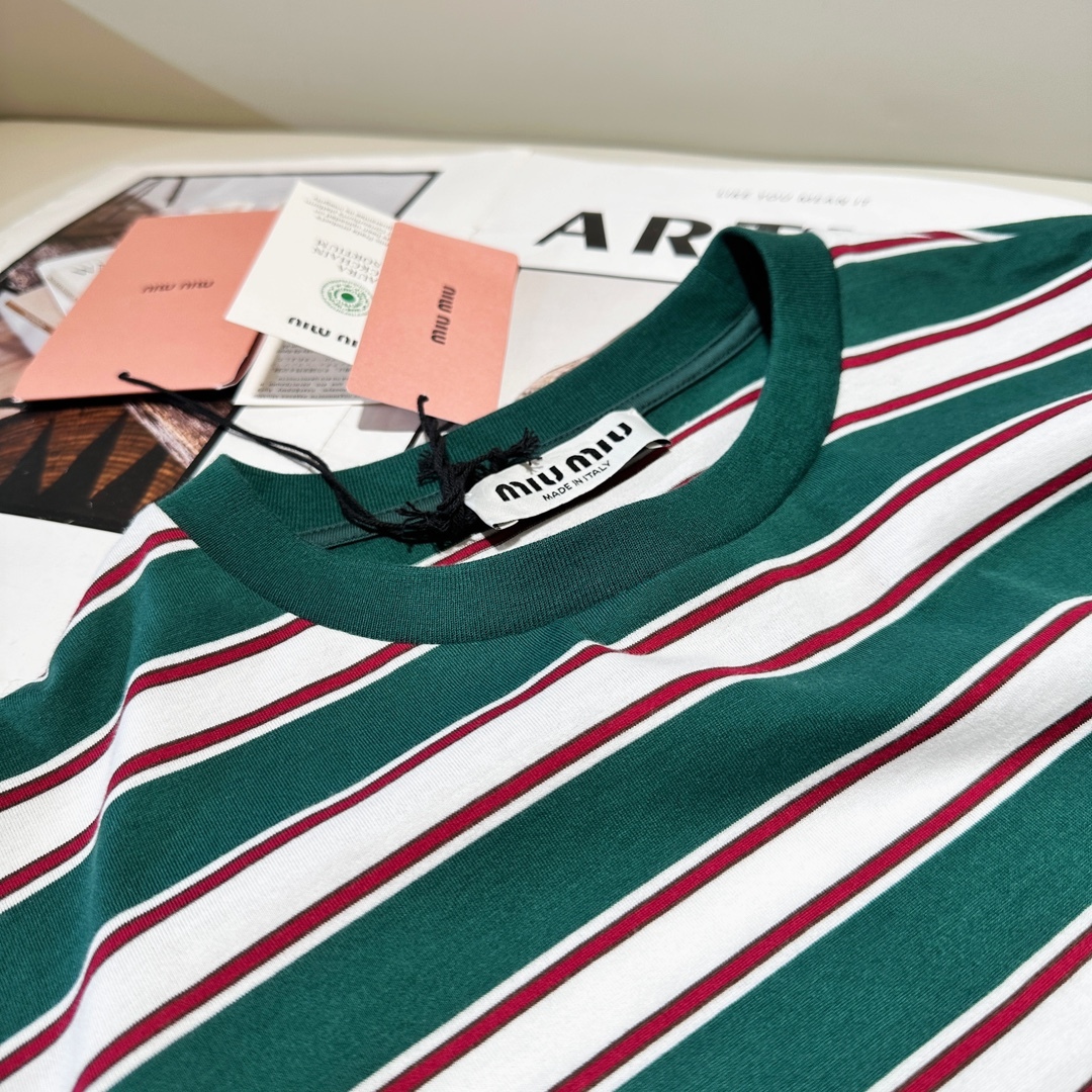 LONG-SLEEVED COTTON JERSEY T-SHIRT IN GREEN - SK592