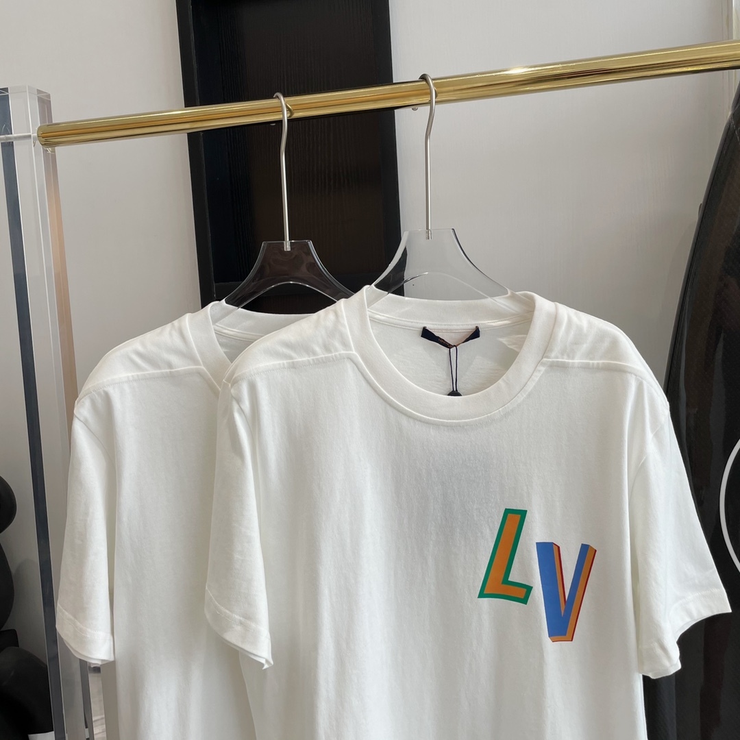 LV x NBA BASKETBALL SHORT-SLEEVED T-SHIRT IN WHITE - TP582