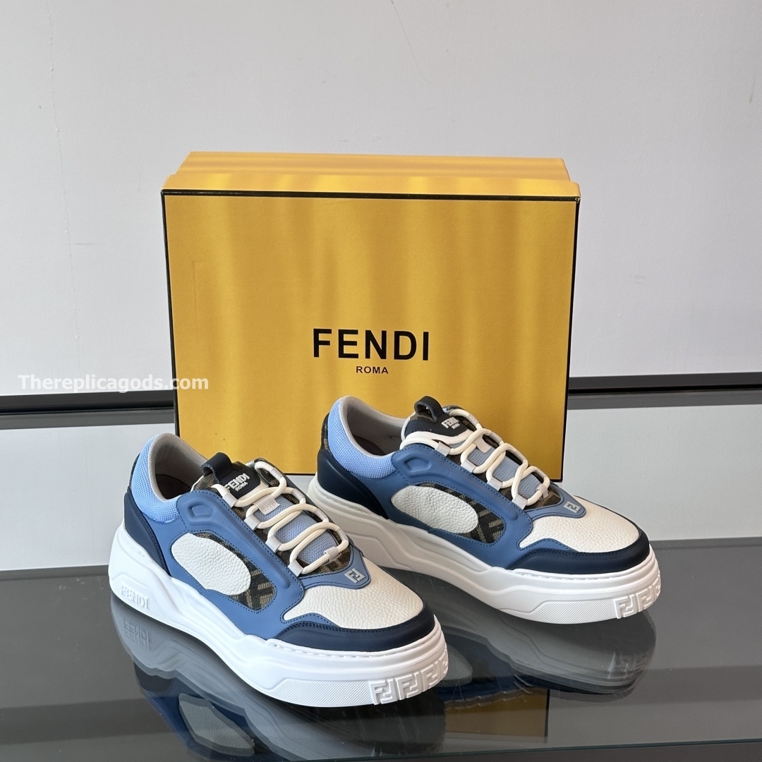 FORCE SNEAKERS IN WHITE AND LIGHT BLUE - FD164