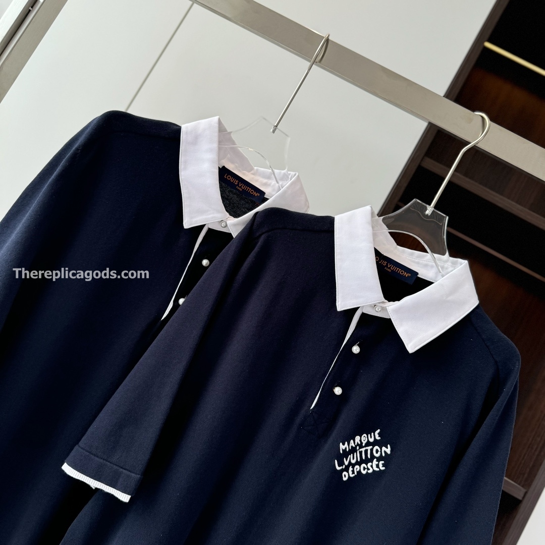EMBROIDERED SHORT-SLEEVED COTTON BLEND POLO SHIRT - TP606