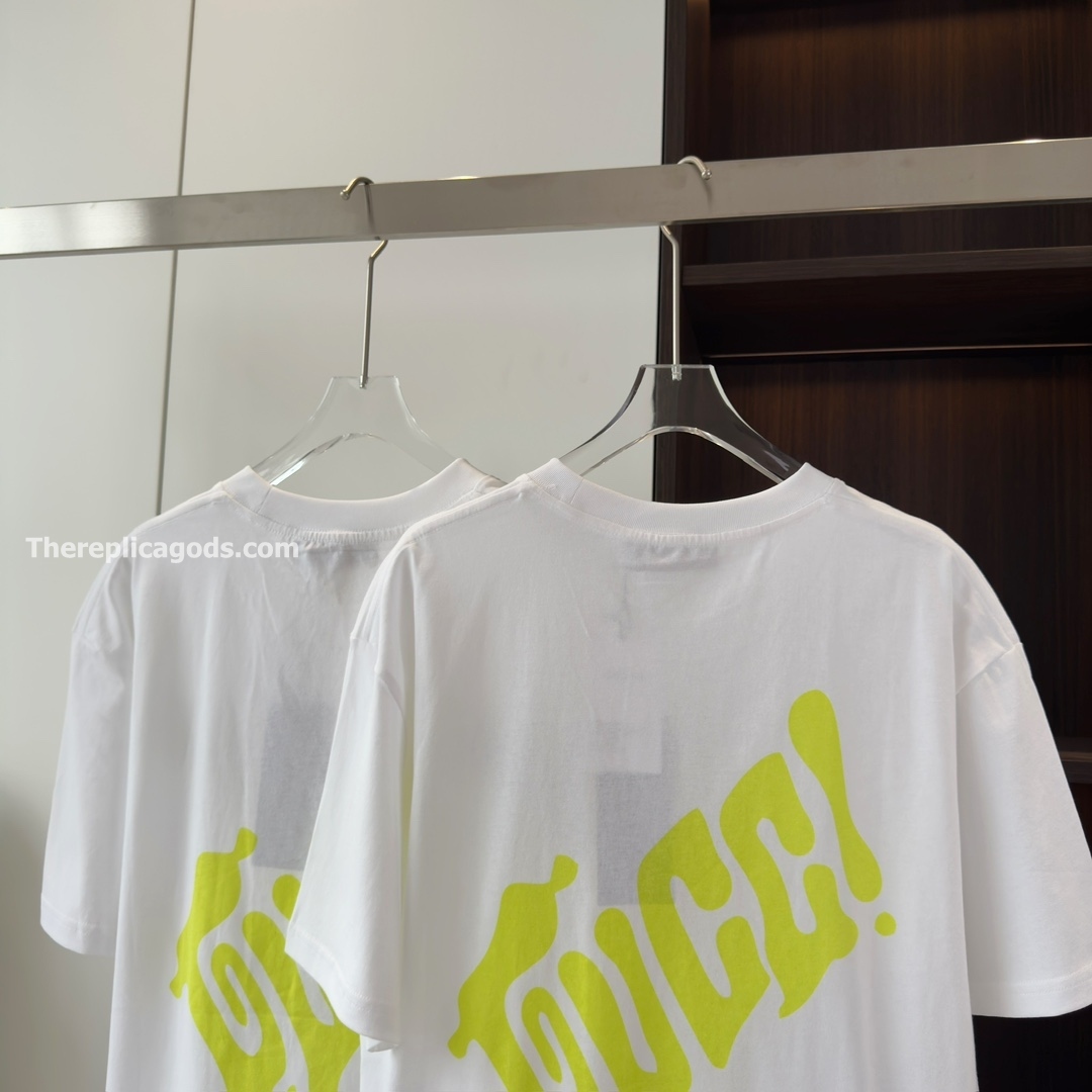 COTTON JERSEY T-SHIRT WITH GUCCI LOGO IN WHITE - TP613