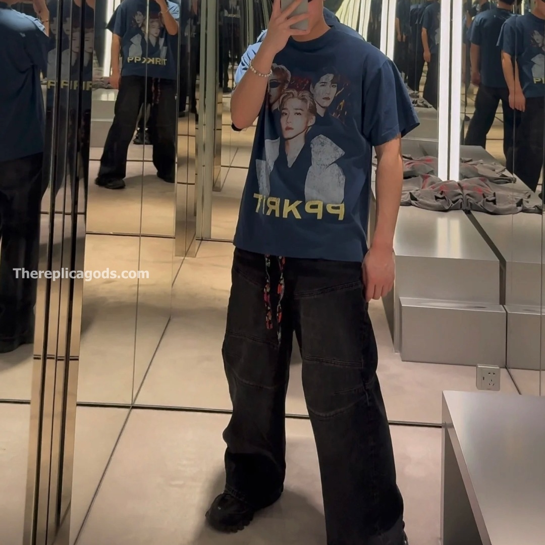 MEN'S BAGGY PANTS IN BLACK - TP619