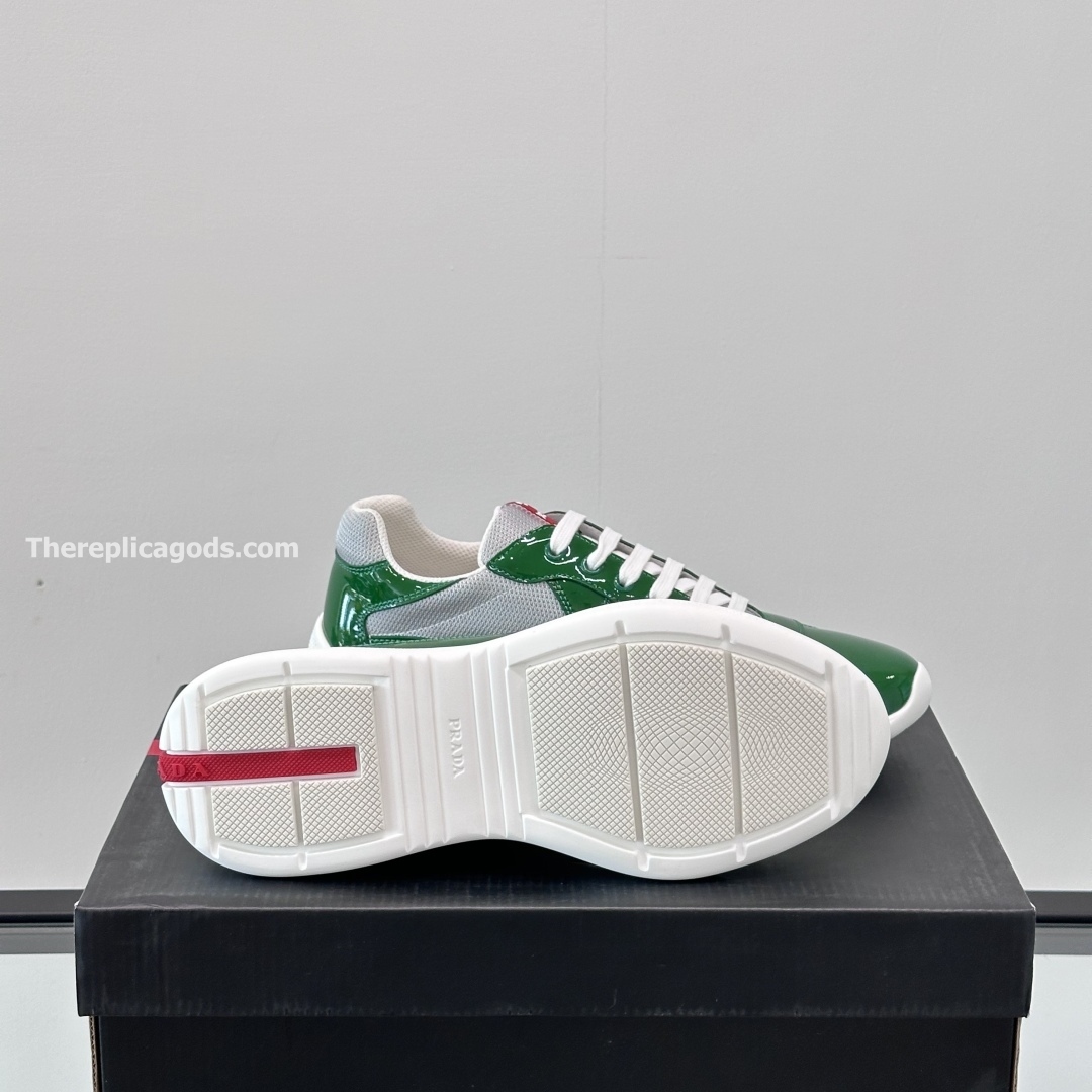 AMERICA'S CUP SNEAKERS IN GREY AND GREEN - PD222
