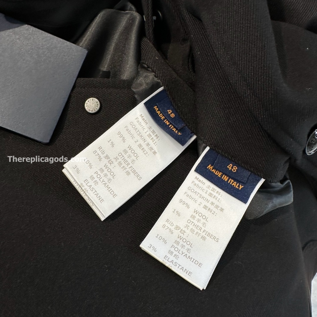 LEATHER MIX VARSITY BLOUSON IN BLACK - JK900