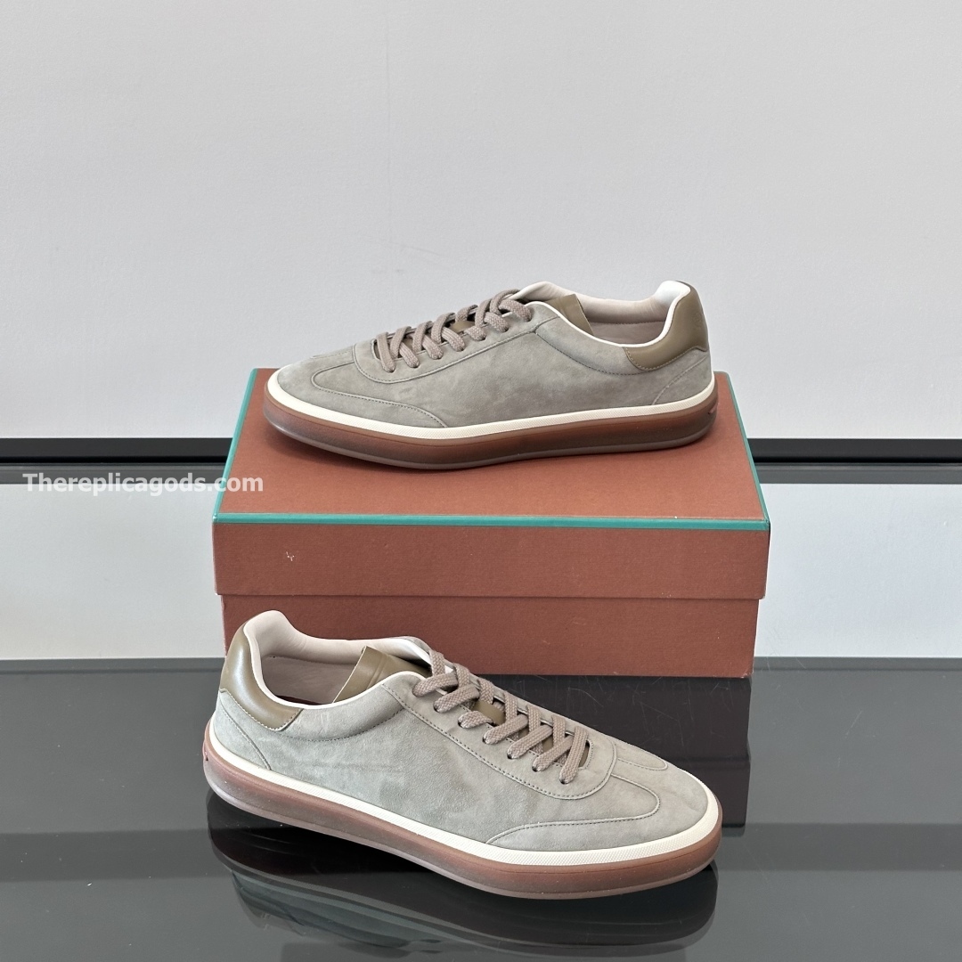 TENNIS WALK SNEAKERS SUEDE CALF SPLIT - LR72