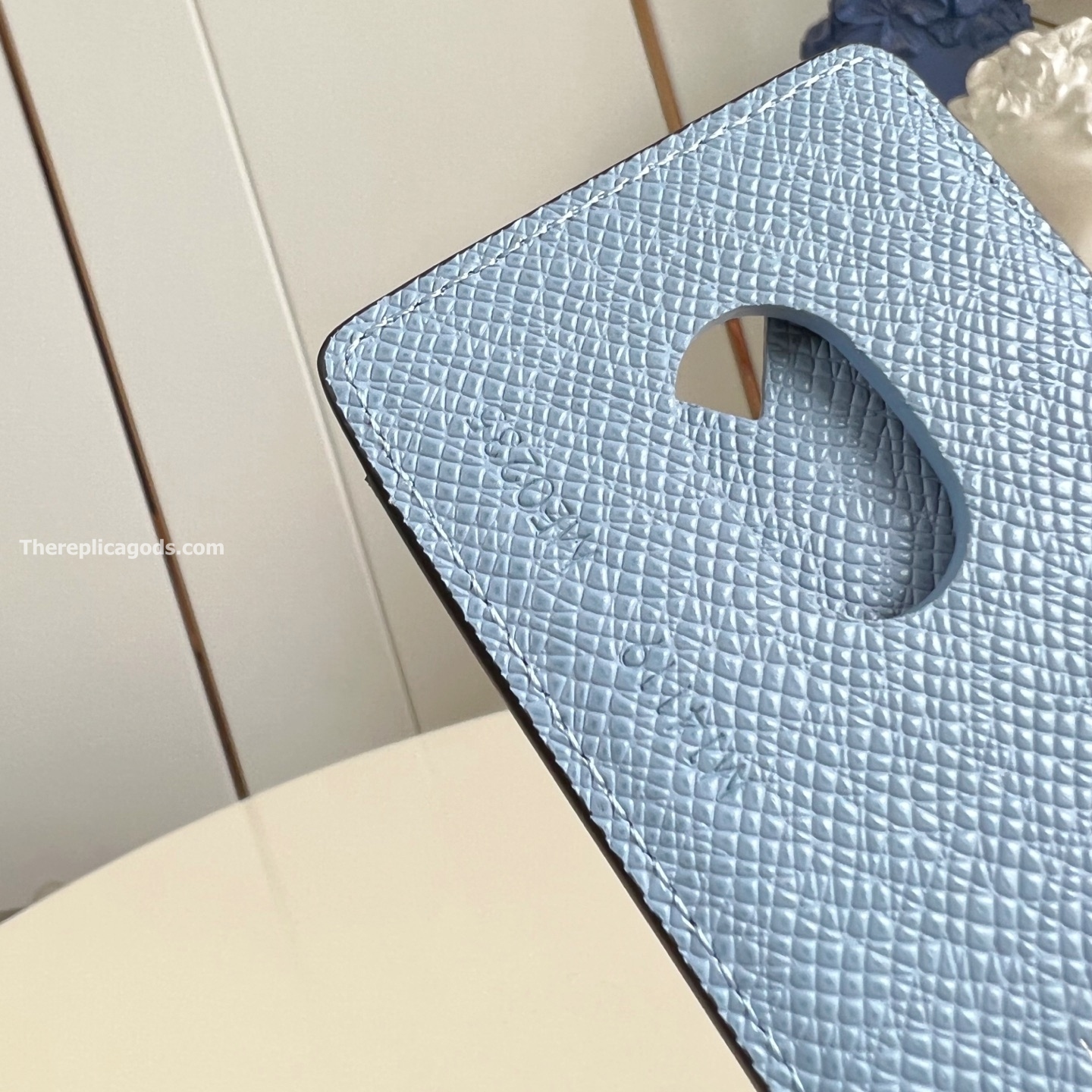 PORTE-CARTES MAGNET BLUE MONOGRAM CANVAS M14119
