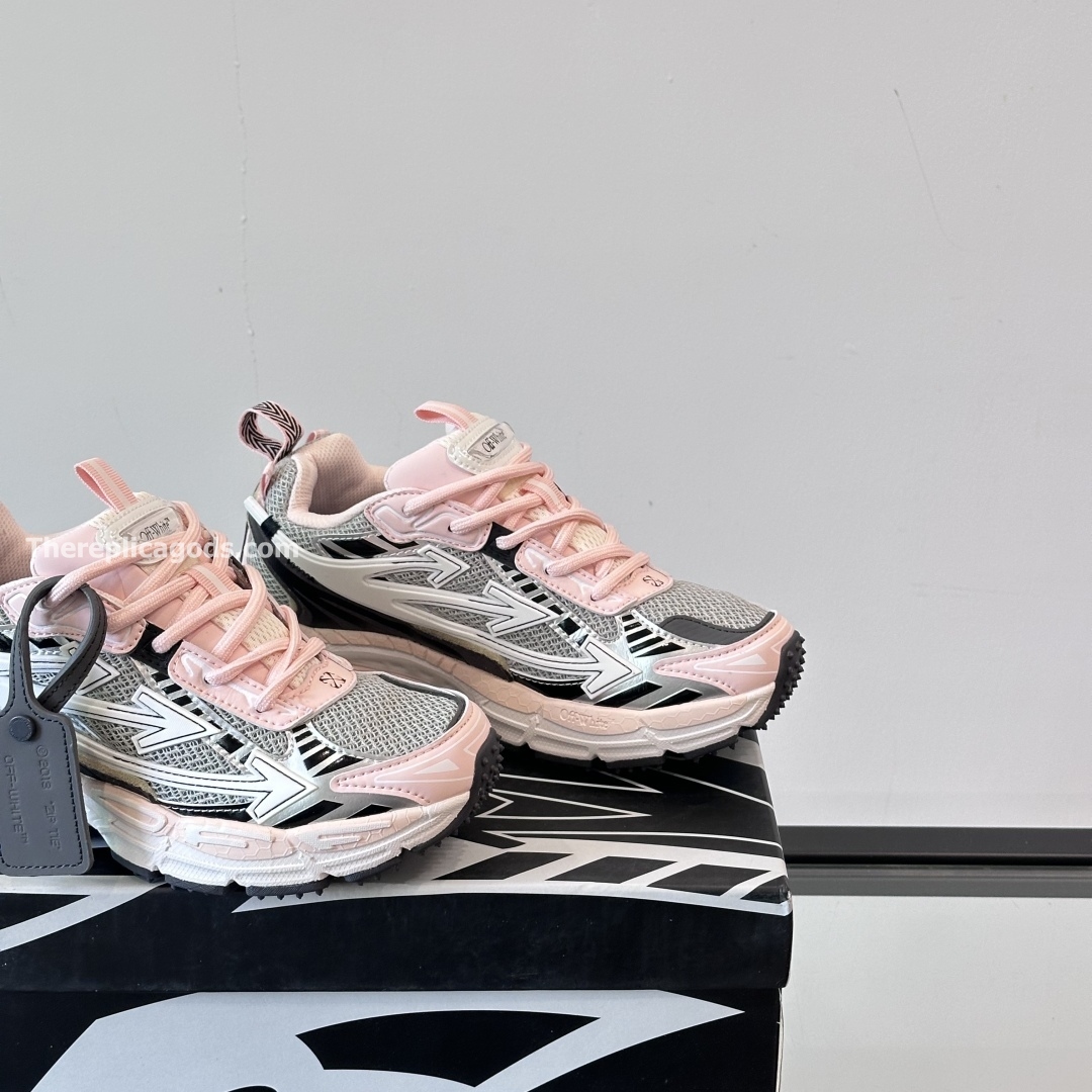 BE RIGHT BACK SNEAKERS IN GREY AND PINK - OW53
