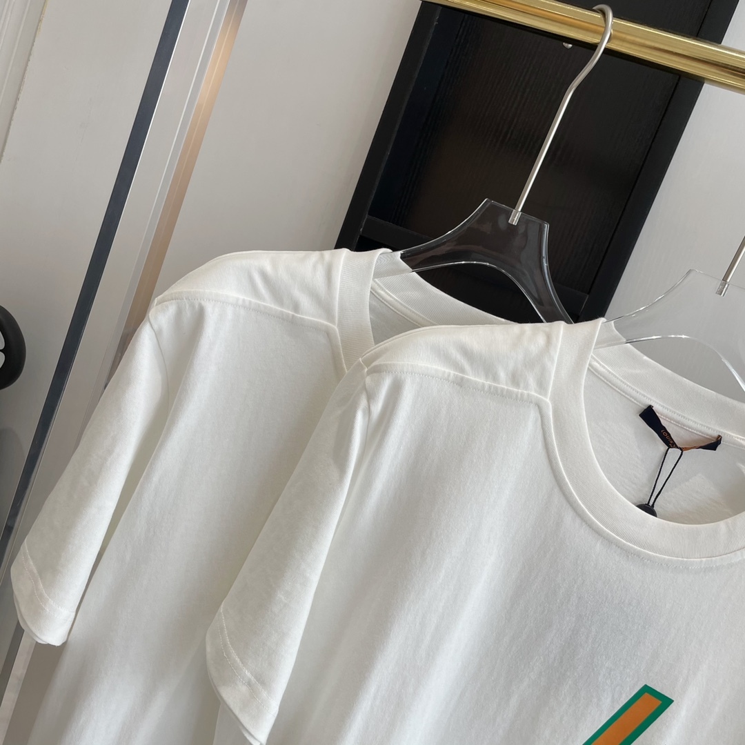 LV x NBA BASKETBALL SHORT-SLEEVED T-SHIRT IN WHITE - TP582