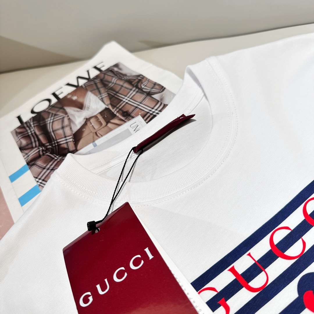 PRINTED COTTON JERSEY T-SHIRT IN WHITE - TP578