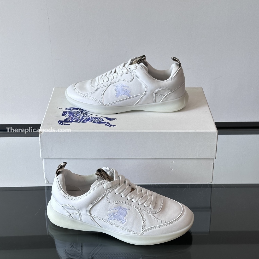 LEATHER MATRIX SNEAKERS IN WHITE - BBR133