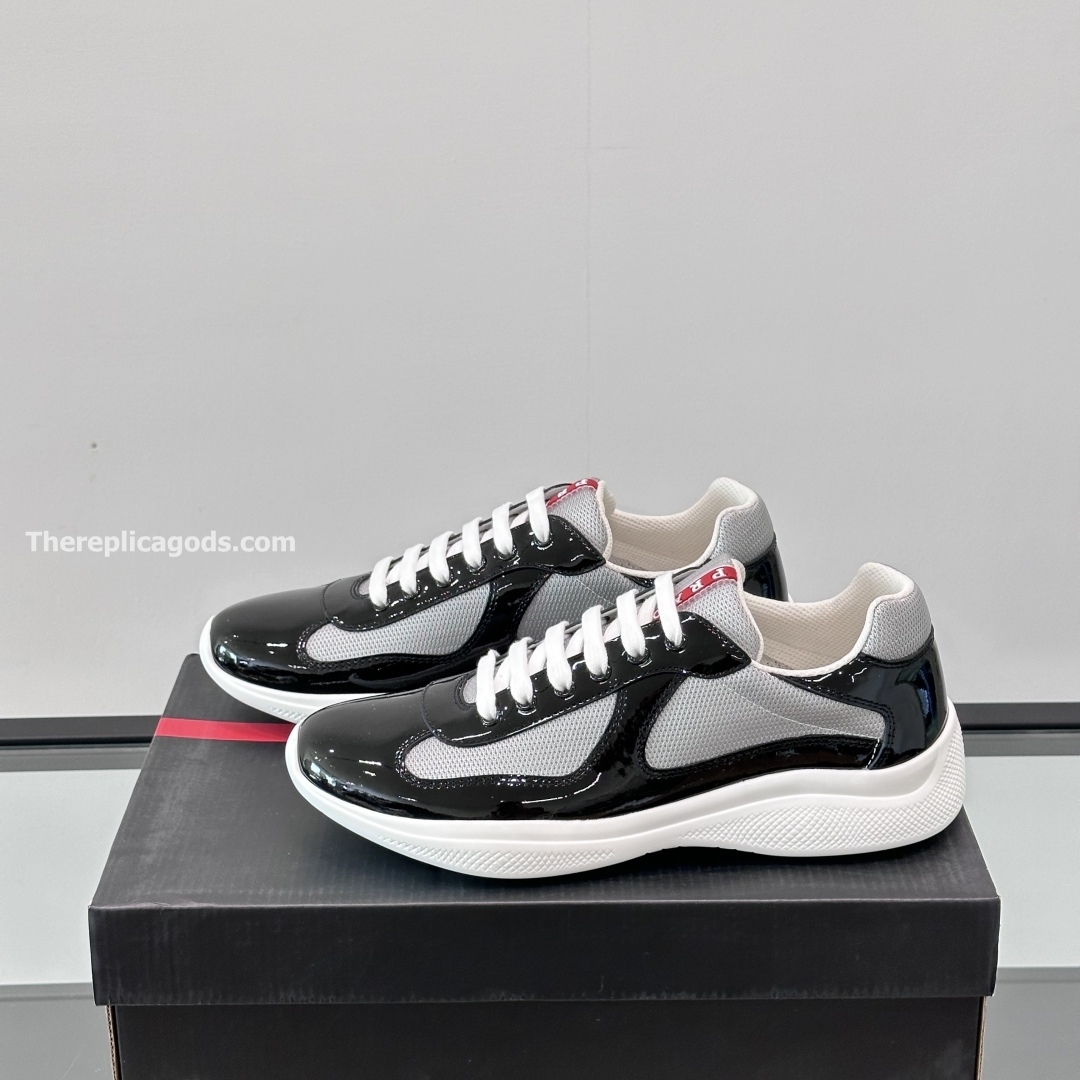 AMERICA'S CUP SNEAKERS IN GREY AND BLACK - PD223