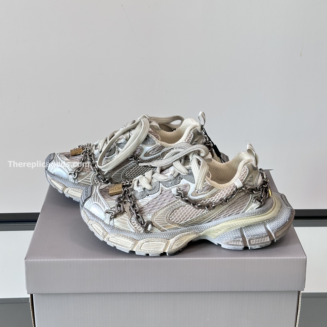 3XL CHAIN MESH SNEAKERS IN GREY - BB275