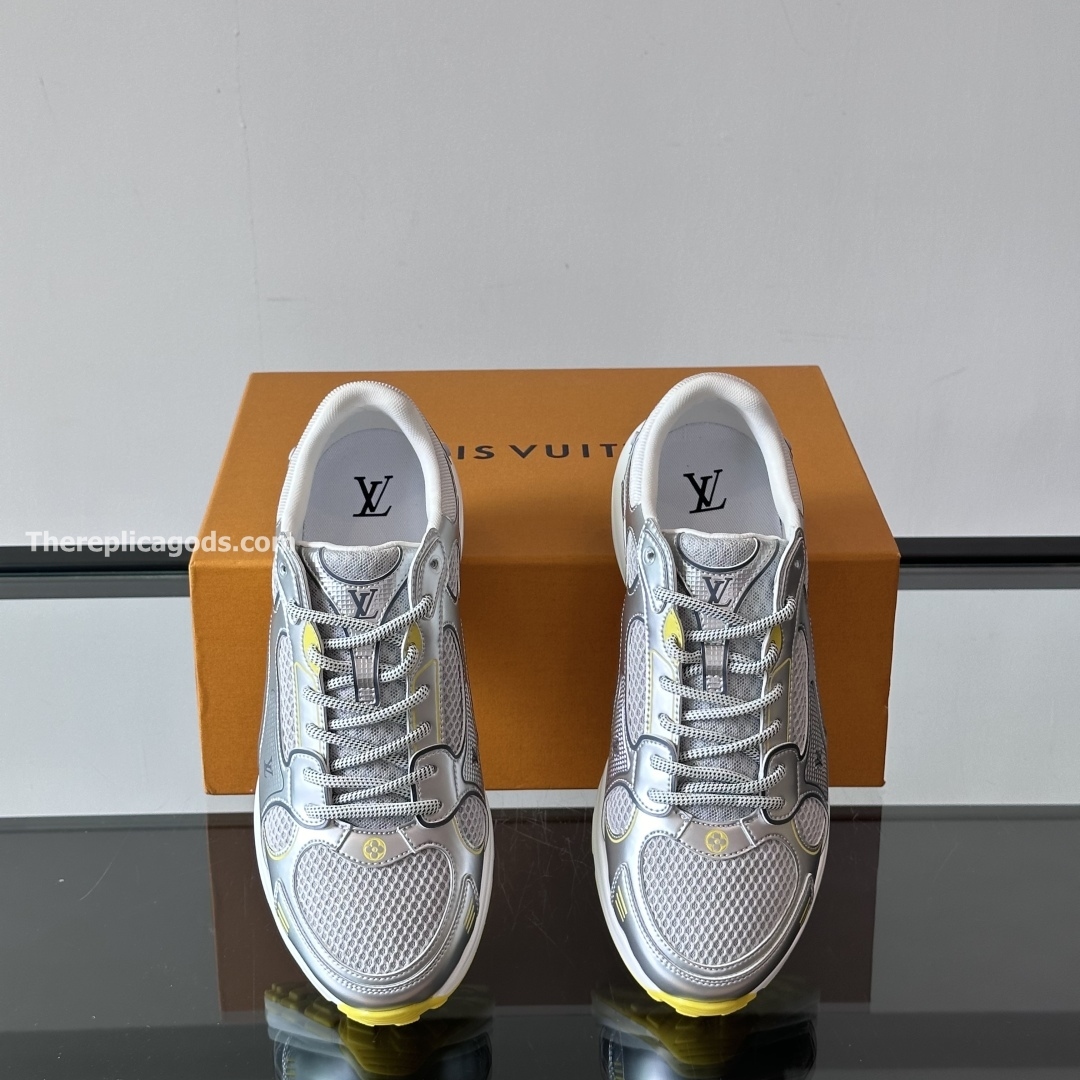 OLYMPIA SNEAKERS IN GREY AND YELLOW - LV950