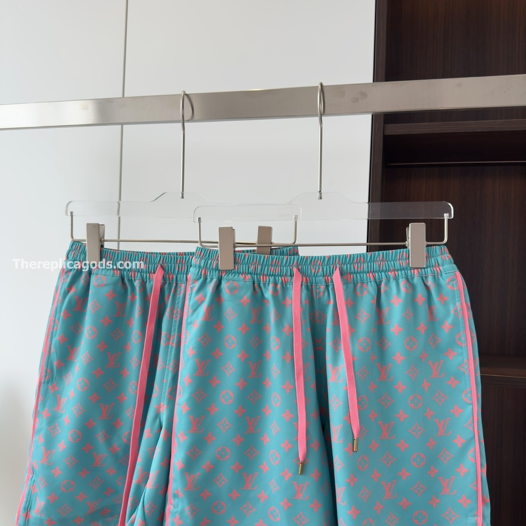MONOGRAM SILK SHORTS STRAWBERRY ICE - TP667
