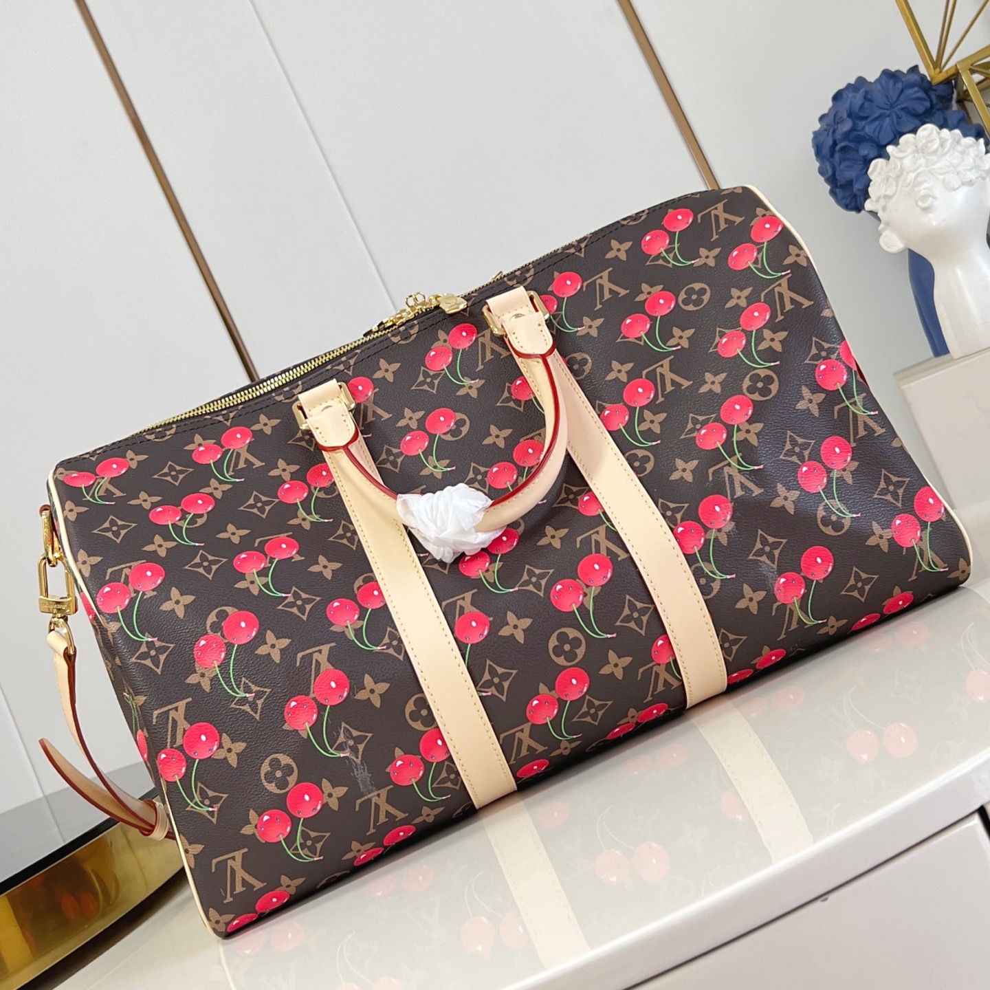 X TAKASHI MURAKAMI KEEPALL BANDOULIERE 45 BAG M13764