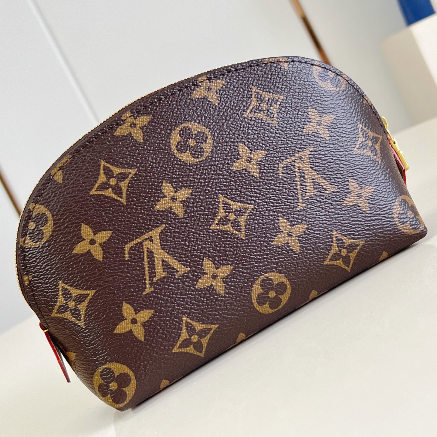 x TAKASHI MURAKAMI COSMETIC POUCH PM BAG BROWN MONOGRAM CANVAS M13766