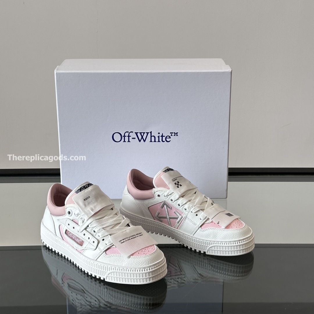 3.0 OFF-COURT SNEAKERS IN WHITE AND PINK - OW49
