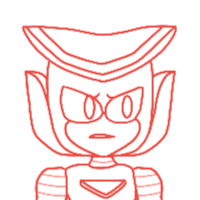 A confused Vector stares at an angry Xena: '8shows up at ur door 10 years after we had an argument* aND ANOTHER THING