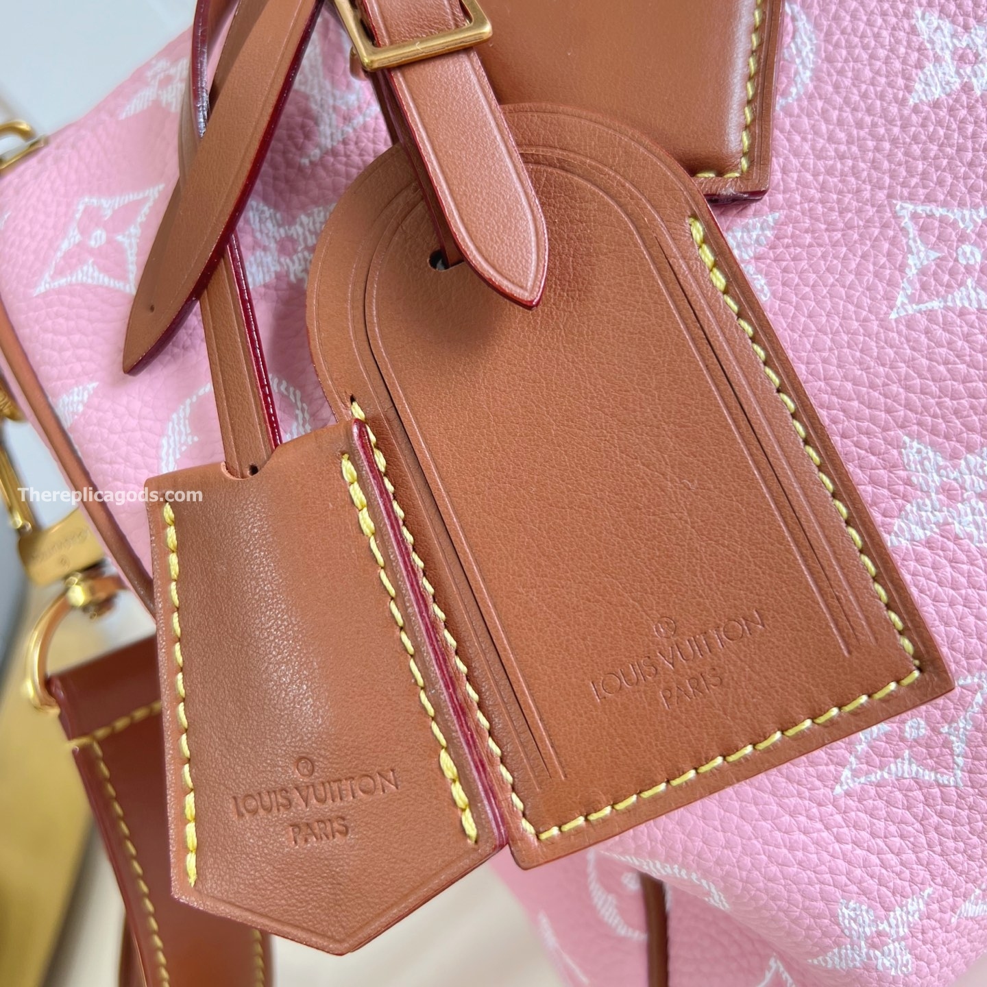 LV SPEEDY P9 BANDOULIERE 30 CANDY PINK CALF LEATHER M13914