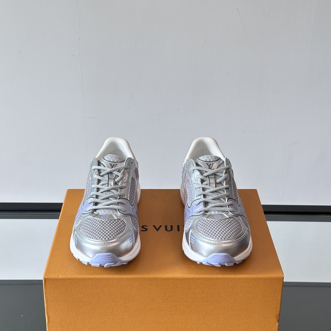 OLYMPIA SNEAKERS IN GREY AND PURPLE - LV954