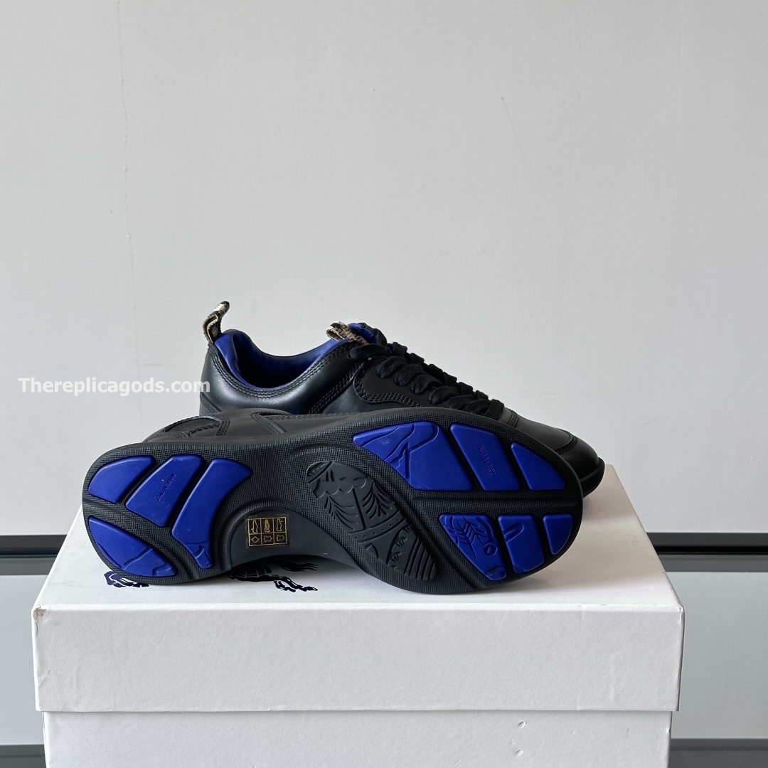 BLADE LEATHER LOW-TOP TRAINERS - BBR135