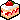 Pixel art slice of strawberry shortcake that has a bite taken out of it.
