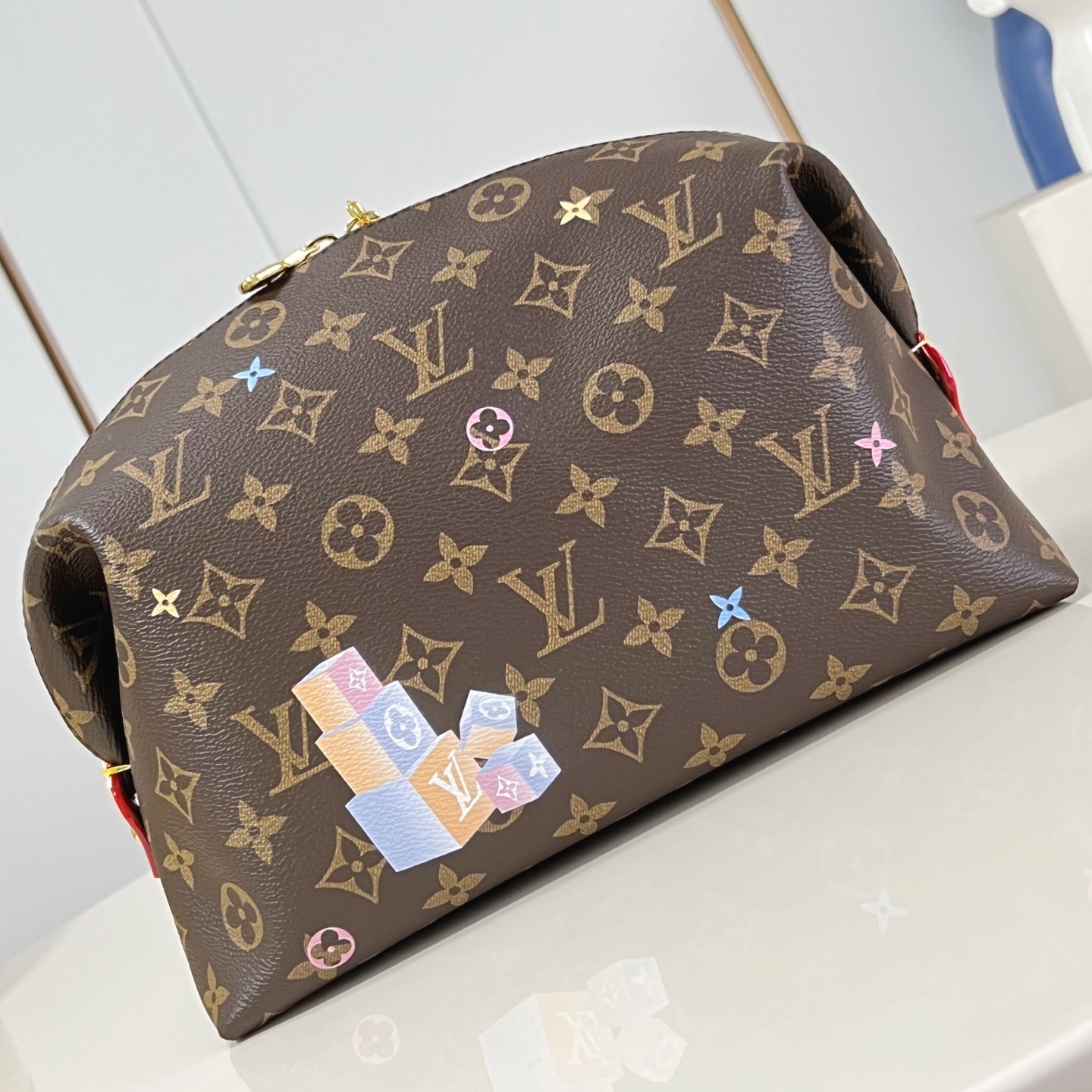 COSMETIC POUCH GM BROWN MONOGRAM CANVAS M14891