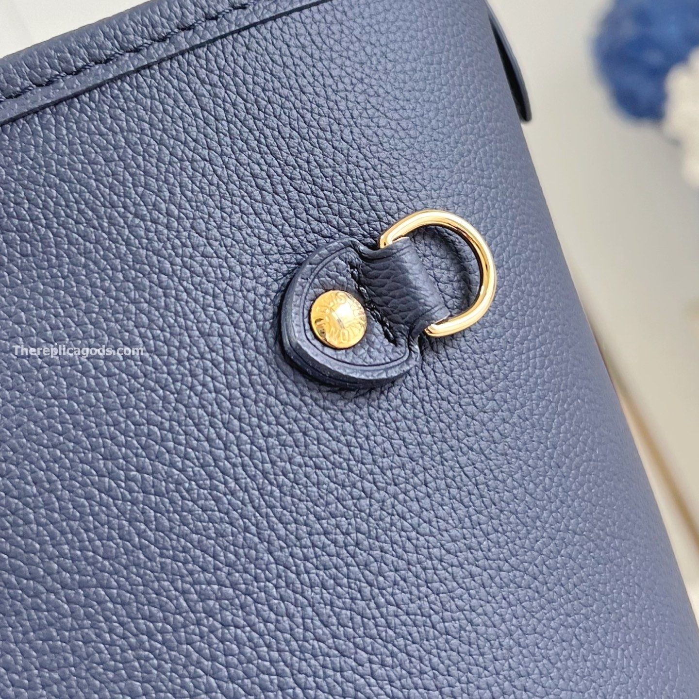 NEVERFULL INSIDE OUT MM BAG NAVY BLUE MONOGRAM CANVAS M14994