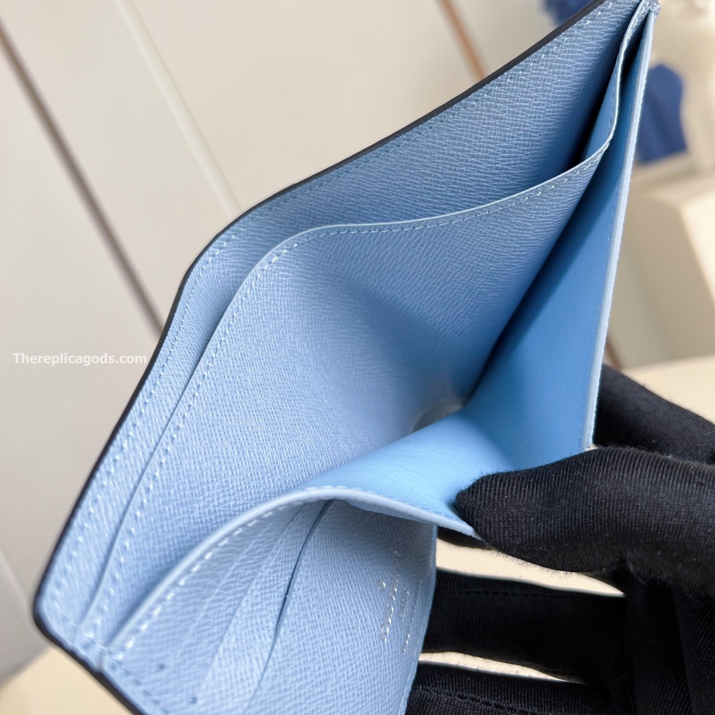 MULTIPLE WALLET BLUE MONOGRAM CANVAS M14111