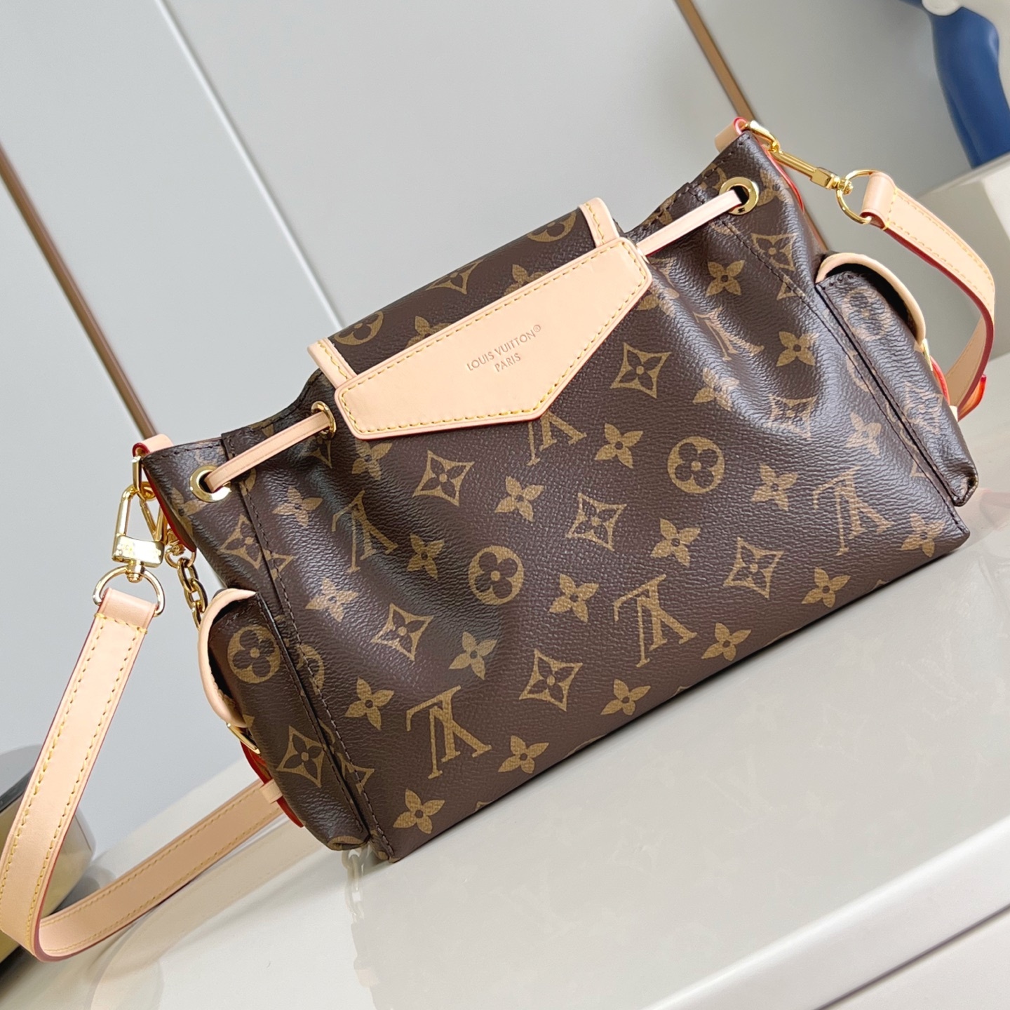 ODYSSEE HANDBAG BROWN MONOGRAM CANVAS M25085