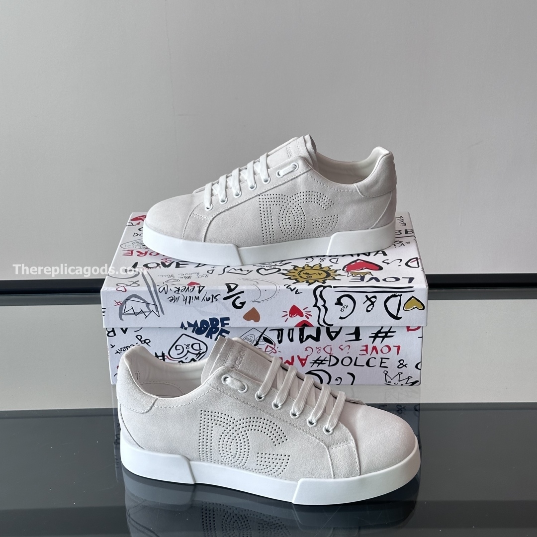 PORTOFINO LEATHER SNEAKERS IN WHITE - GD240