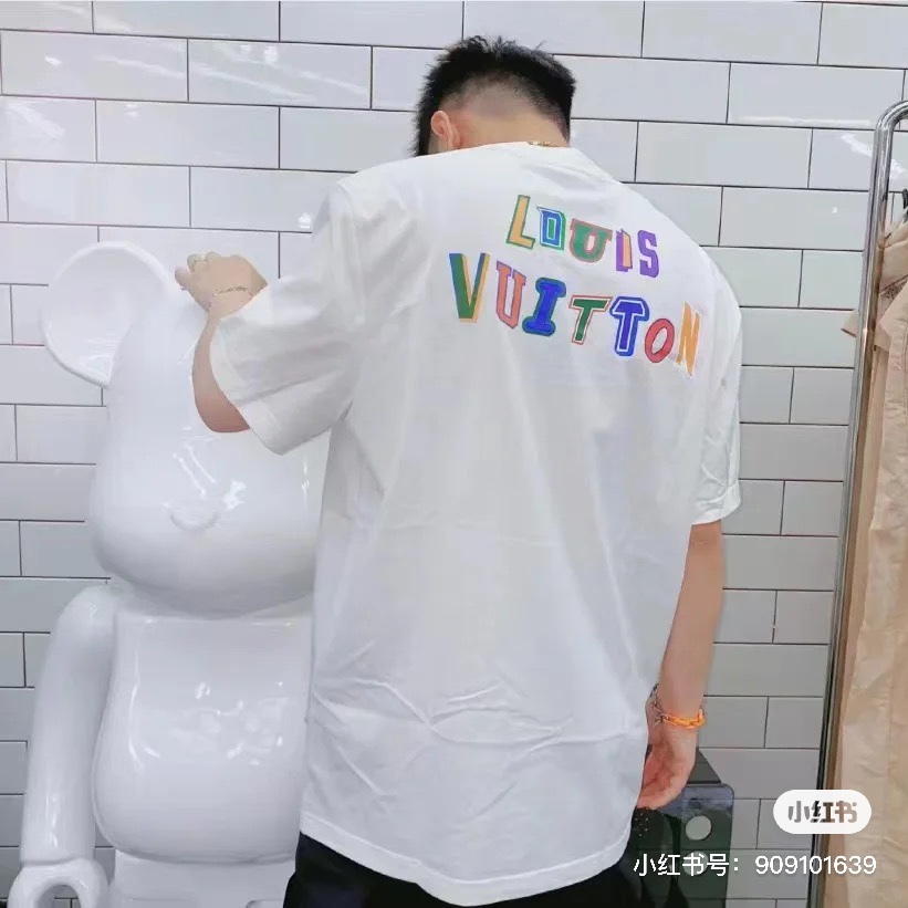 LV x NBA BASKETBALL SHORT-SLEEVED T-SHIRT IN WHITE - TP582