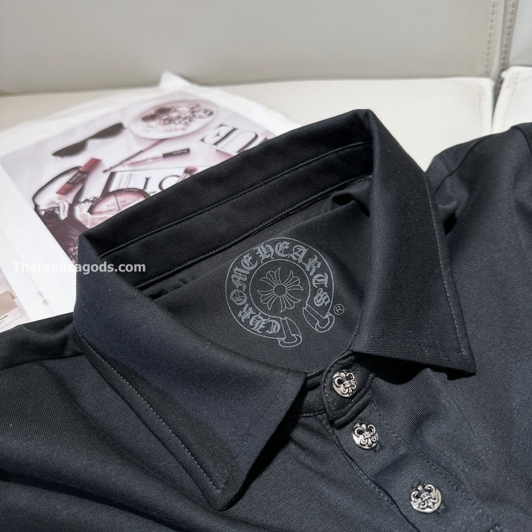 HORSESHOE LOGO POLO IN BLACK - TP570